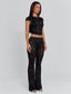 MIRRA TOP BLACK Crop Top 