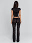 MIRRA TOP BLACK Crop Top 