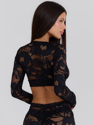 MORENA CROP TOP BLACK Crop Top 