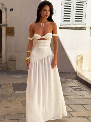 MUAII MAXI DRESS IVORY Maxi Dress 