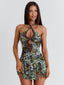 MUTIA MINI DRESS ECRU WINGS Mini Dress 