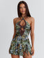 MUTIA MINI DRESS ECRU WINGS Mini Dress 