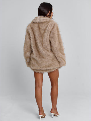 NAHLA LONG JACKET TAN Jacket 