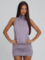 NALAYA MINI DRESS DUSTY PURPLE Mini Dress 