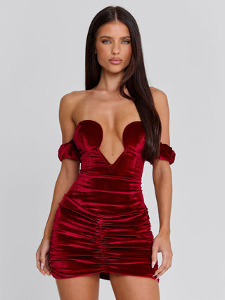 NARNIE MINI DRESS RED Mini Dress 