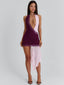NATALEE MINI DRESS BURGUNDY Mini Dress 