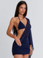 NAYELI TWO-PIECE MINI DRESS NAVY Mini Dress 
