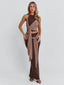 NERINA MAXI SKIRT CHOCOLATE Maxi Skirt 