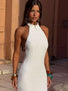 NICOLINA MAXI DRESS WHITE Maxi Dress 