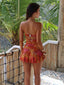 NIKI MINI DRESS GOLDEN CRYSTAL Mini Dress 