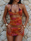 NIKI MINI SKIRT GOLDEN CRYSTAL Mini Skirt 