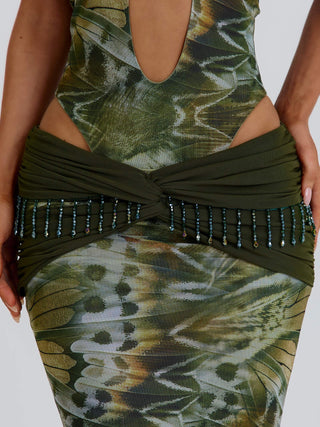CLARISSE MAXI SKIRT ECRU WINGS Pants 