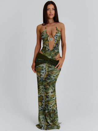 CLARISSE MAXI SKIRT ECRU WINGS Pants 