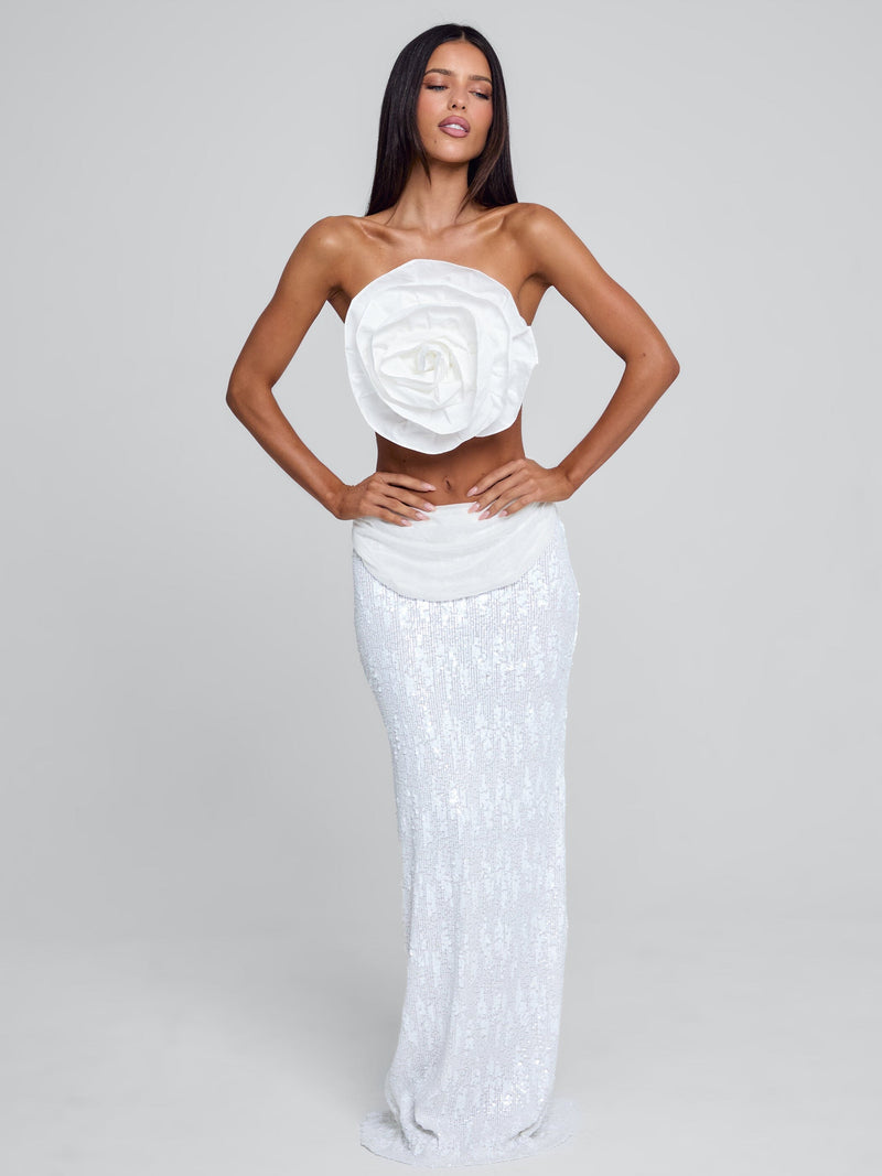 NIVA TOP WHITE Crop Top 