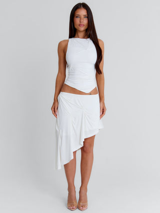 NOEMAI MIDI SKIRT WHITE Midi Skirt 