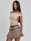NOMI MINI SKIRT PLAID Mini Skirt 