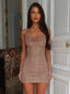 NOVELA MINI DRESS TAN Mini Dress 