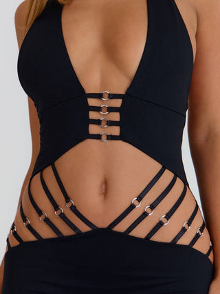 ODALIA CAPRI JUMPSUIT BLACK Jumpsuit 