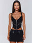 OMARI TOP BLACK Crop Top 
