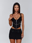 OMARI TOP BLACK Crop Top 