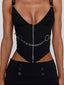OMARI TOP BLACK Crop Top 