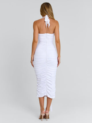 OMERY MIDI DRESS WHITE Midi Dress 