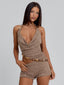 OMYA PLAYSUIT TAN Playsuit 
