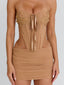 ORAYA MINI DRESS TAN Mini Dress 
