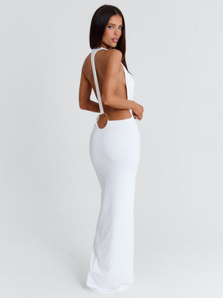 ORGIAN MAXI DRESS WHITE Maxi Dress 