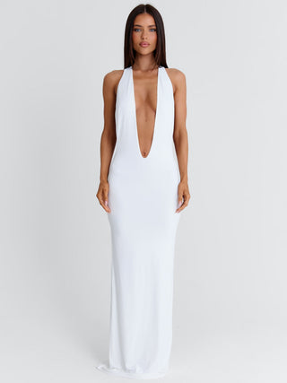 ORGIAN MAXI DRESS WHITE Maxi Dress 
