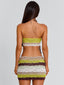 OSLO MINI SKIRT GREEN STRIPE Mini Skirt 