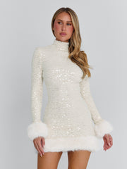 OMEYA MINI DRESS WHITE