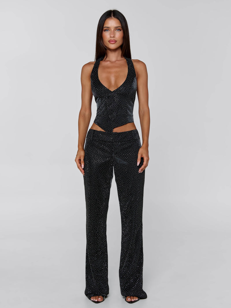 MARIAIS PANT BLACK SPARKLE Pants 