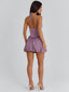 PAISLEE MINI DRESS DUSTY PURPLE Mini Dress 