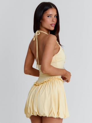 PAISLEE MINI DRESS YELLOW Mini Dress 