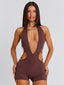 PAISLEI PLAYSUIT BROWN Playsuit 