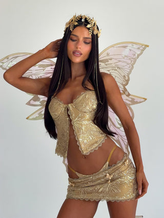 PAMELLA CROP TOP GOLD Crop Top 