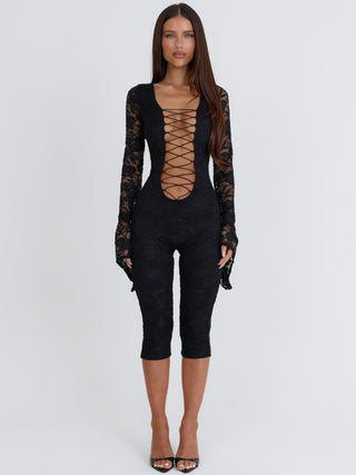 PANIA CAPRI JUMPSUIT BLACK Jumpsuit 