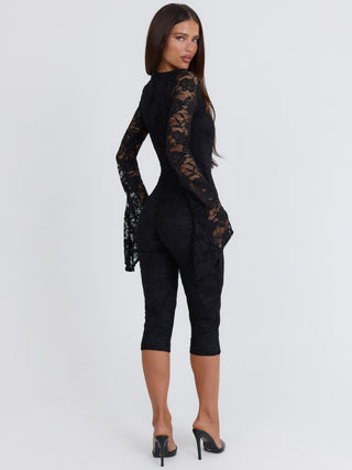 PANIA CAPRI JUMPSUIT BLACK Jumpsuit 