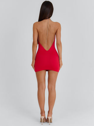 POLYXENA MINI DRESS RED Mini Dress 