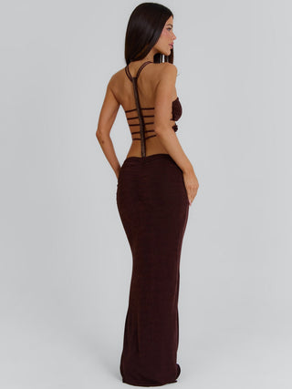 RACHANA MAXI DRESS CHOCOLATE Maxi Dress 