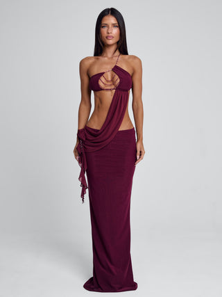RAER MAXI DRESS BURGUNDY Maxi Dress 