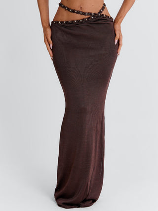 RAI MAXI SKIRT CHOCOLATE Maxi Skirt 