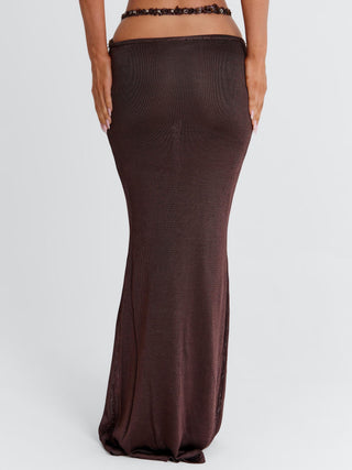 RAI MAXI SKIRT CHOCOLATE Maxi Skirt 