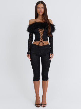 RHACHEL CAPRI PANT BLACK Pants 