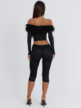RHACHEL CAPRI PANT BLACK Pants 
