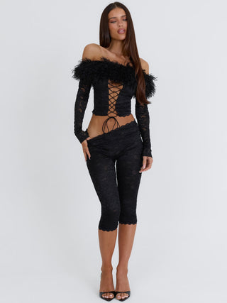 RHACHEL CAPRI PANT BLACK Pants 