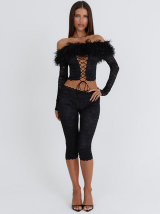 RHACHEL CAPRI PANT BLACK Pants 