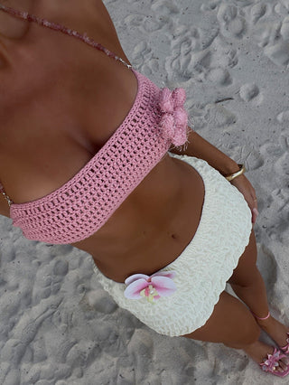 RIAANE TOP PINK Crop Top 