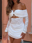 RILEY MINI DRESS WHITE Mini Dress 